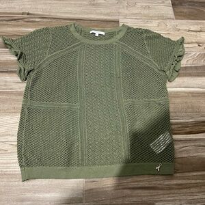 Patrizia Pepe Olive Green Short Sleeve top
